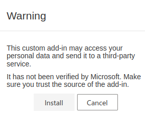 Microsoft security warning
