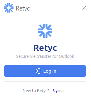 Retyc login window
