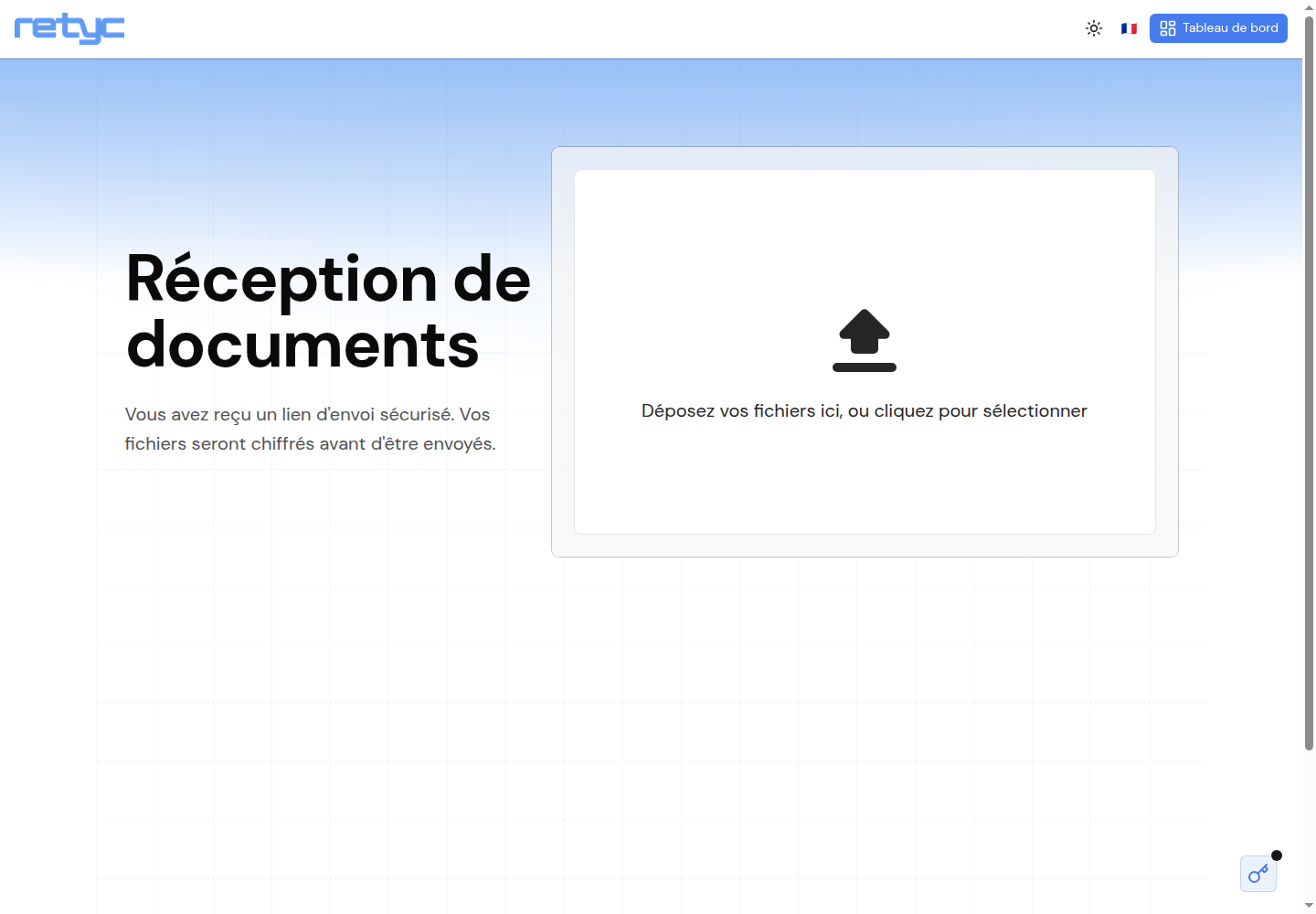 Formulaire vu par l'expéditeur