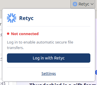 Panneau Retyc, non connecté