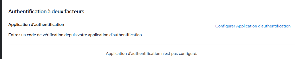 Configurer 2FA